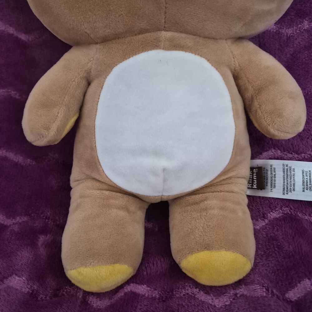 Sanrio x Rilakkuma plush toy with zipper 15"  - Picture 4 of 8